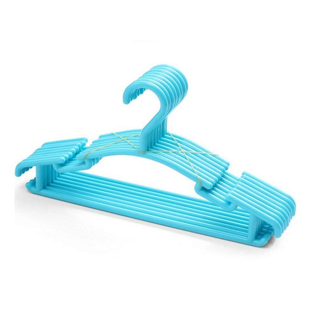 JINGYAN Standard Hangers 10pc Portable Clothes Hanger Coat Plastic Hangers Hook Household(5)