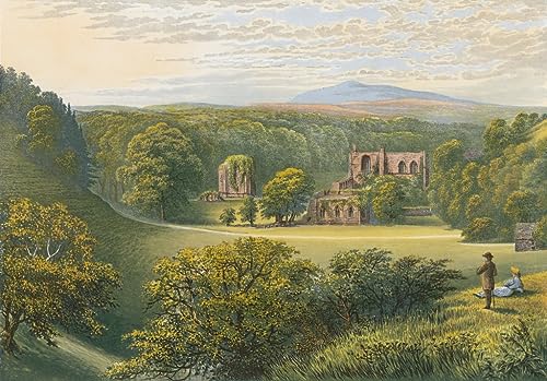 Tableau Abbaye de Furness Alexander Lydon pour salon romantique - Grande toile murale 60x90cm