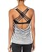 icyzone Yoga Tops Workouts Clothes Activewear Built In Bra Tank Tops For Women (S, Grey Melange)