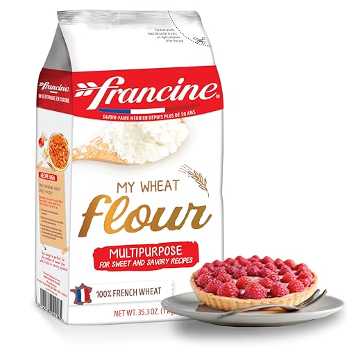 Francine Wheat Flour, T55 French Flour from France with Lowe...