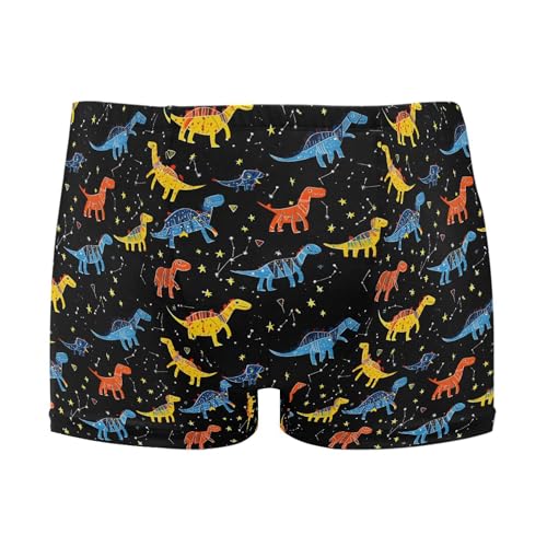 Dinosaur Dino Cute Mens Swim Trunk Swimwear Bathing Suit Swim Brief Square Leg Board Short S B0403542
