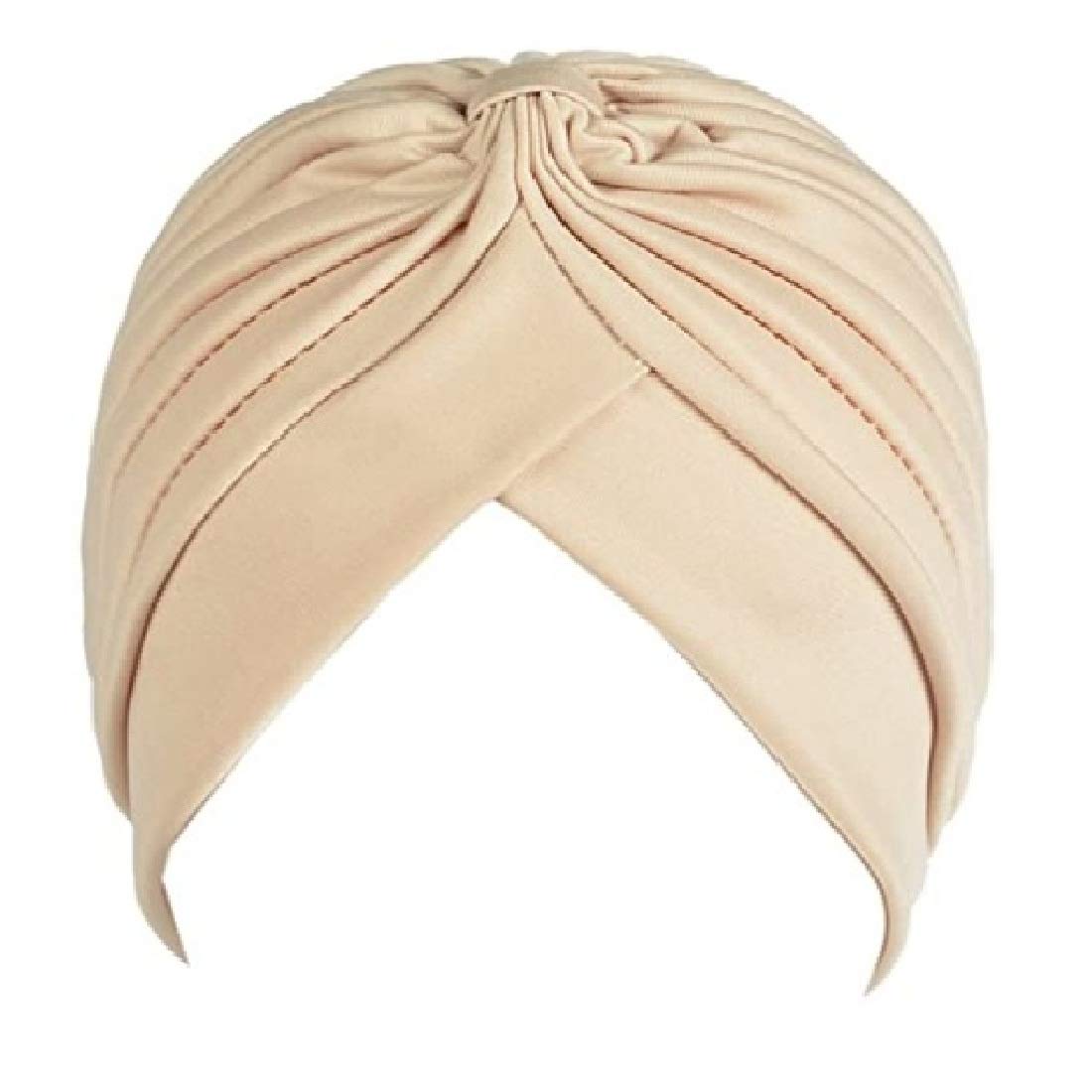 Readymade Knit Pleated Cap Head Wrap/Cover Bonnet Pagri Stretchable Polyester Turban-image-40