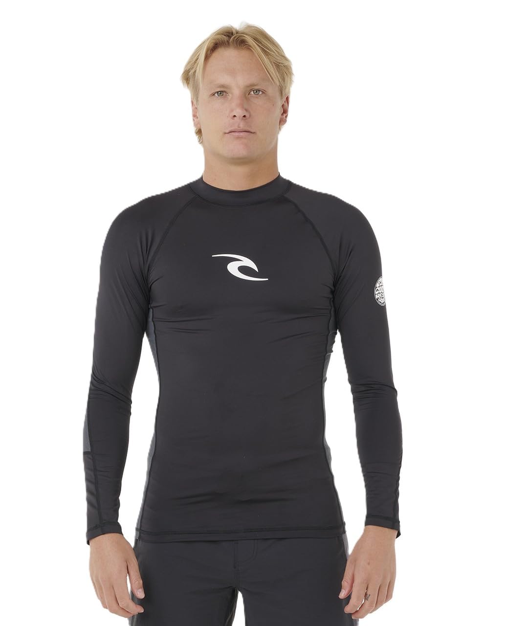 Rip Curl 2026 Uomo Waves Perf Canotta in A Maniche Lunghe 16FMRV - Black