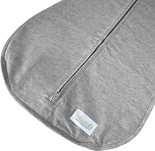 Image of Woombie Air Nursery Swaddling Blanket - For Babies Up to 6 Months - Vented (Twilight /Heathered Gray, 14-19 lbs)