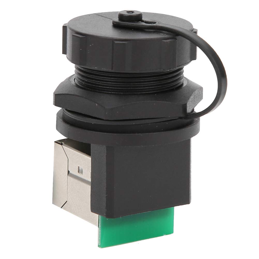 Adattatore RJ45 da 2 pezzi, accoppiatore Ethernet esterno con doppia presa su bacheca a 90° per cavo standard classe 5, super 5, classe 6.