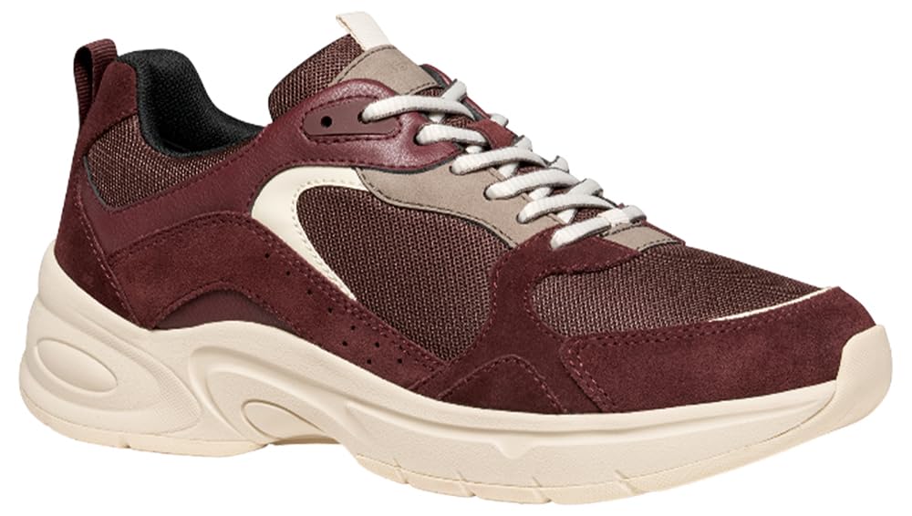 Geox Women's D Zarvia Trainers, red, 6 UK