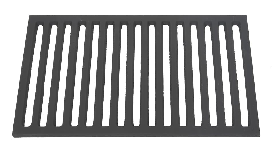 18 Inch Spanish/Valencia Dog Basket Fire Grate Flat - Cast Iron