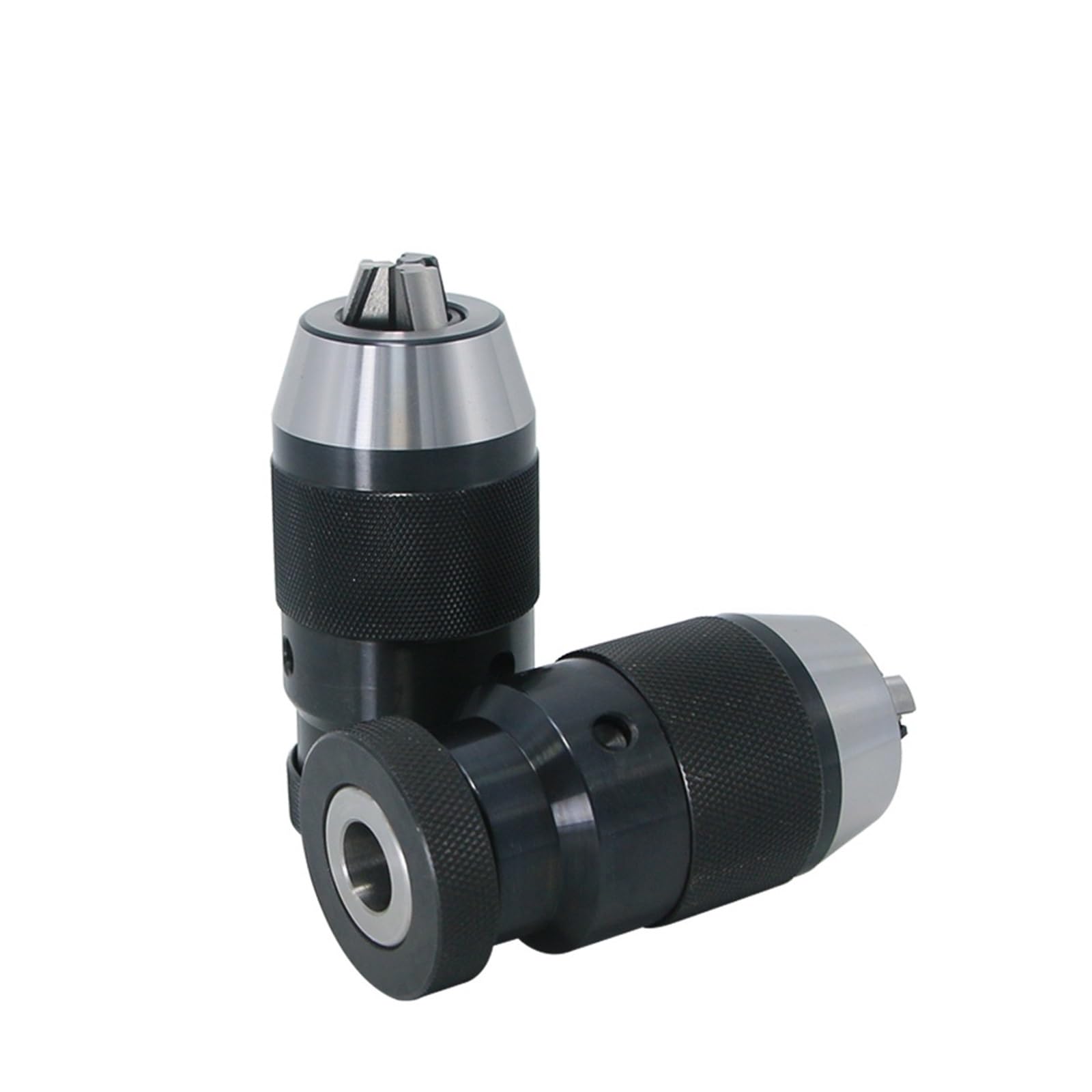 Mandrino autoserrante Automatico B10 B12 B16 B18 B22 MT1/2/3/4 Biella con Codolo Conico Universale (Color : Black, Size : B12 1-10mm)
