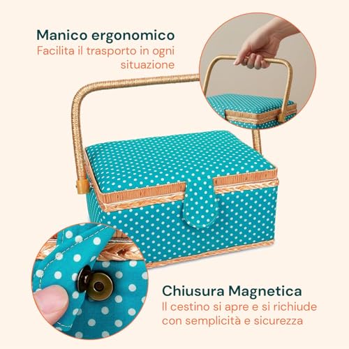 Kit de couture de maison Wintem avec 76 accessoires pour réparations express - 7