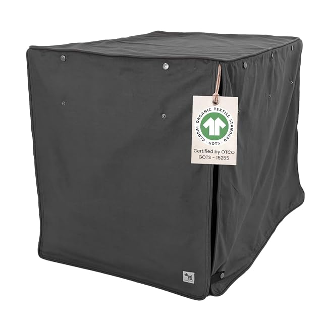 Molly Mutt Funda para Jaula de Perro, se Adapta a Cajas de 48 x 30 x 33 Pulgadas, Bloqueo de luz