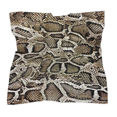 Snake Skin Texture Square Scarf Headscarf Neck Scarf Printed Women's Headscarf3