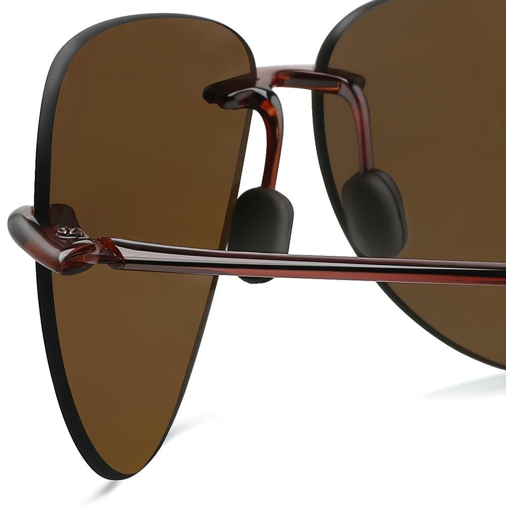 ZBDZSW Okulary przeciwsłoneczne sportowe dla mężczyzn i kobiet Tr90 bezramkowe do biegania, wędkowania, golfa, surfowania, jazdy