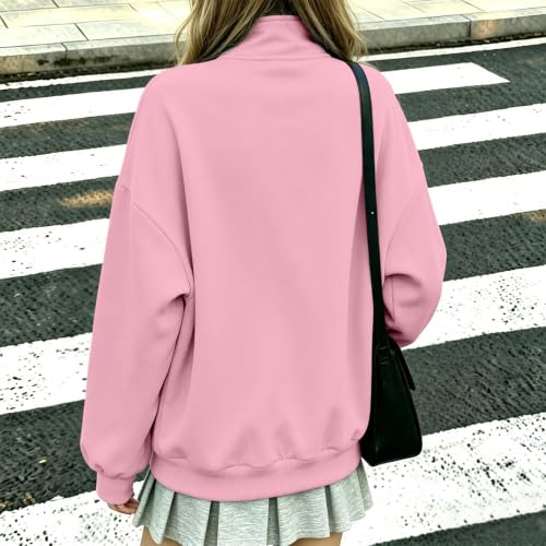 Fleece Jacket Women Full Zip Casual Work Office Sweatshirts No Hood - image 5