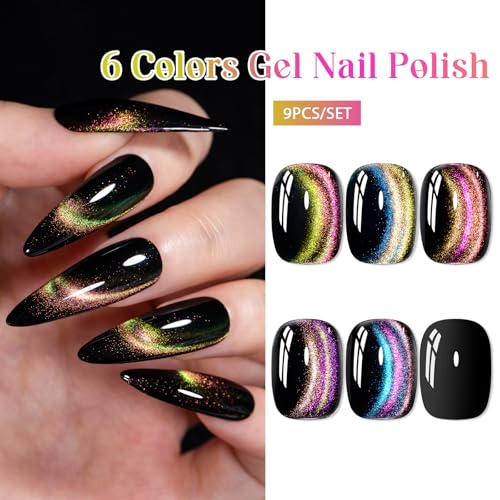 Set de Esmaltes Gel Cat Eye 9 Piezas miniatura 4