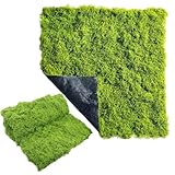 Fake Moss for Crafts 39.37' x 39.37' Faux Moss for Plants Indoor Artificial Moss for Decorating Green Faux Grass for Planters Crafts DIY Table Centerpieces Fairy Garden Floral Wedding 100 x 100cm