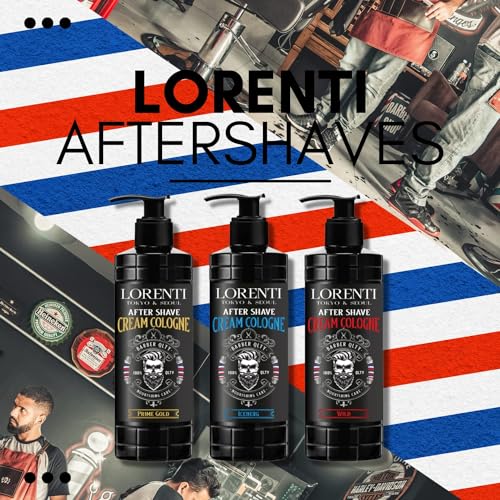 Lorenti Aftershave Cream Cologne Barber Quality, Heals Skin, Nourishes, Long Lasting Smell, and Calms Down Burn - For All Skin Types 13.5 Fl Oz (Prime Gold) - Image 8