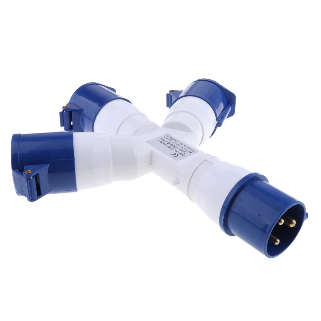 Adattatore Da 32A A 2 Prese 16A - Splitter Di Potenza IP44 Per Camper E Generatori - Foto 7