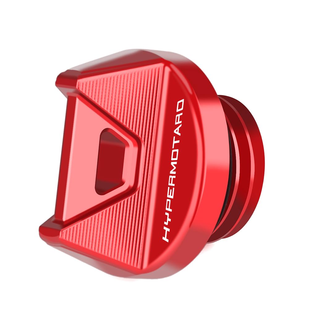 Coperchio di riempimento dell'olio per moto Ducati Hypermotard 950/SP 2019-2020 2022-2024 (non 2021) e RVE 2020 2022-2024 (non 2021) (rosso)