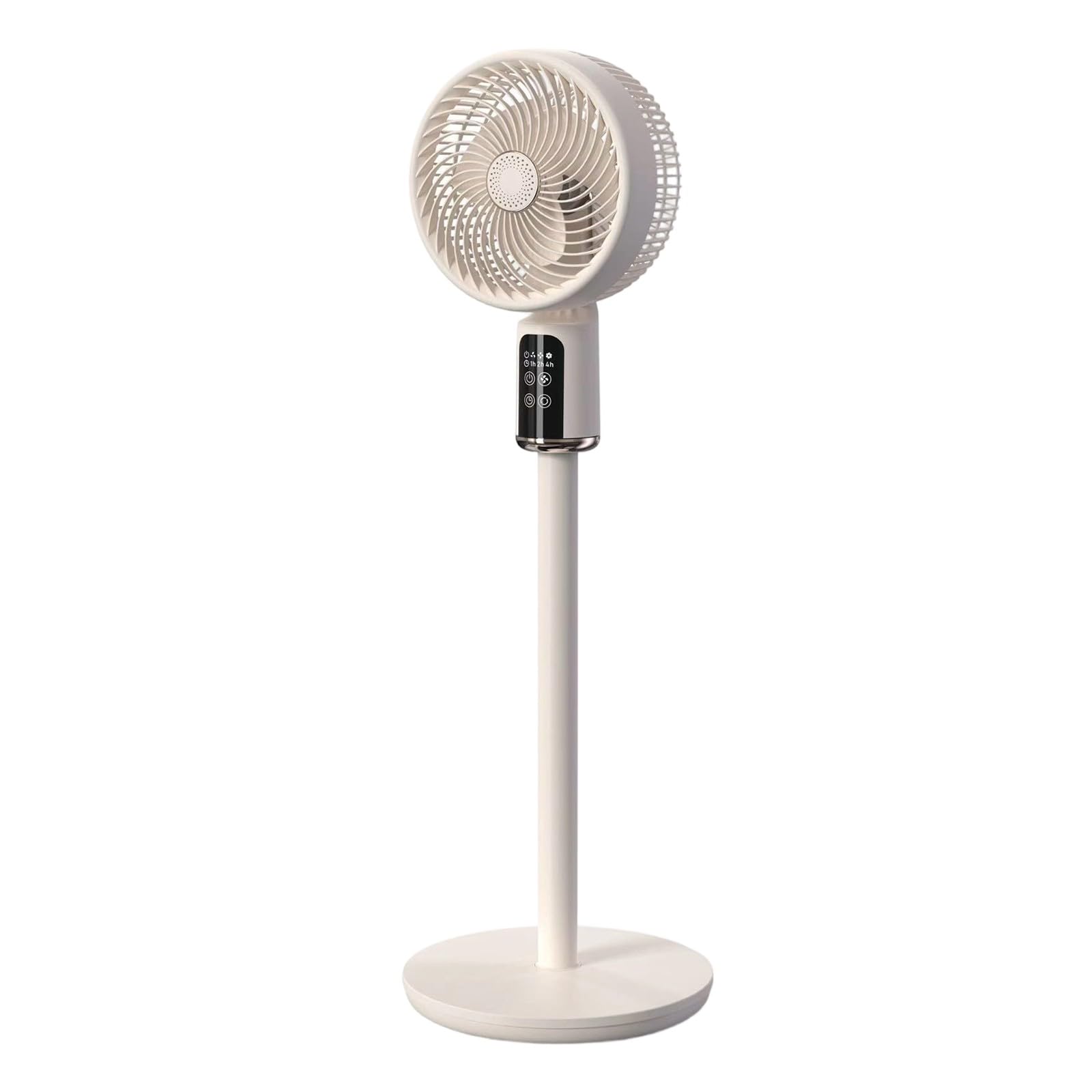 Ventilateur USB portable sur pied réglable en hauteur pour la maison, la chambre à coucher, le bureau, l'espace de travail avec tête oscillante, plusieurs réglages de vitesse, design rechargeable et