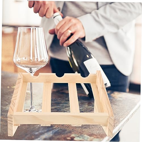 Soporte de Madera para Botellas de Vino para Mesa miniatura 6