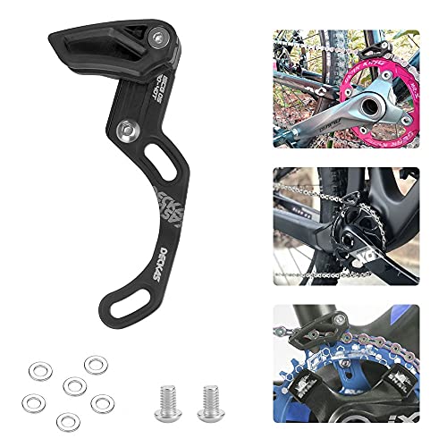 STCRERAG Kettenführung MTB Downhill Fahrrad kettenführung ISCG 05 Vorne Chain Guide Aluminiumlegierung Direct Mount Kettenblatt Kettenschutz mit 2 Schrauben 6 Unterlegscheiben für Vorderzifferblatt - Image 4