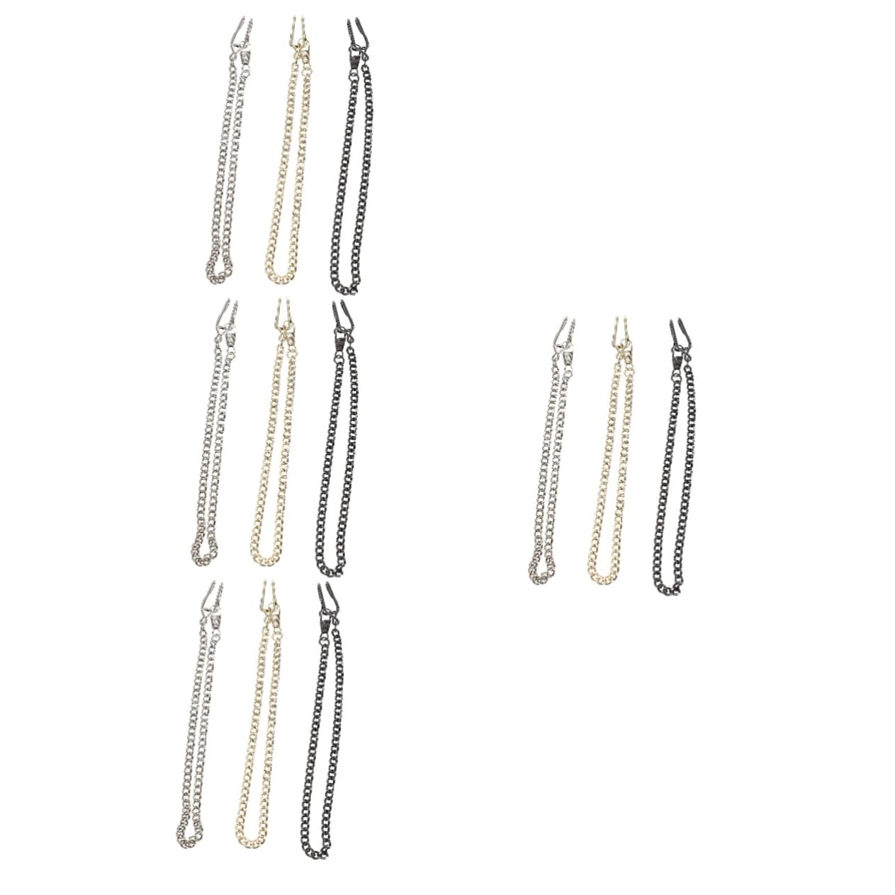 LIFKOME 15 Pcs Catena Per Orologio Da Tasca Mens Catena Da Tasca Orologi Catene In Acciaio Inox Per Gli Uomini Vestito Della Maglia Per Gli Uomini Orologio Fob Catena Men Tank Top In