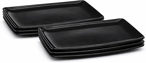 Miniatura 10 de Mintra Home - Platos reutilizables para servir (verde azulado, cuadrado, 2 unidades (14 pulgadas)