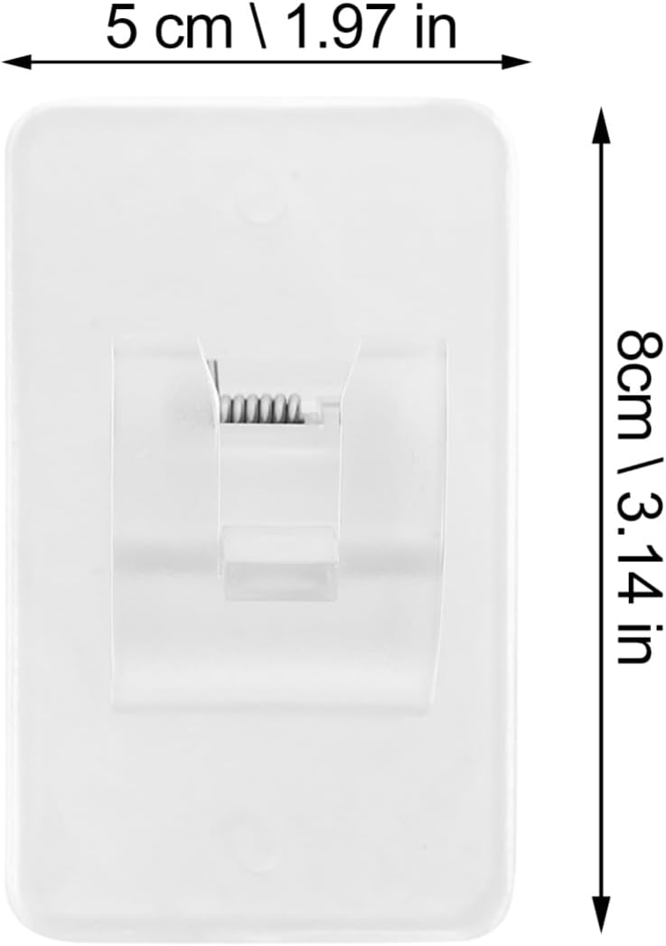 Ciieeo 4sets Self Adhesive Curtain Rod Holders Heavy Duty Drapery Hooks for Easy Installation No Drilling Required for Home Decoration Bedroom and Office 4pcs*4