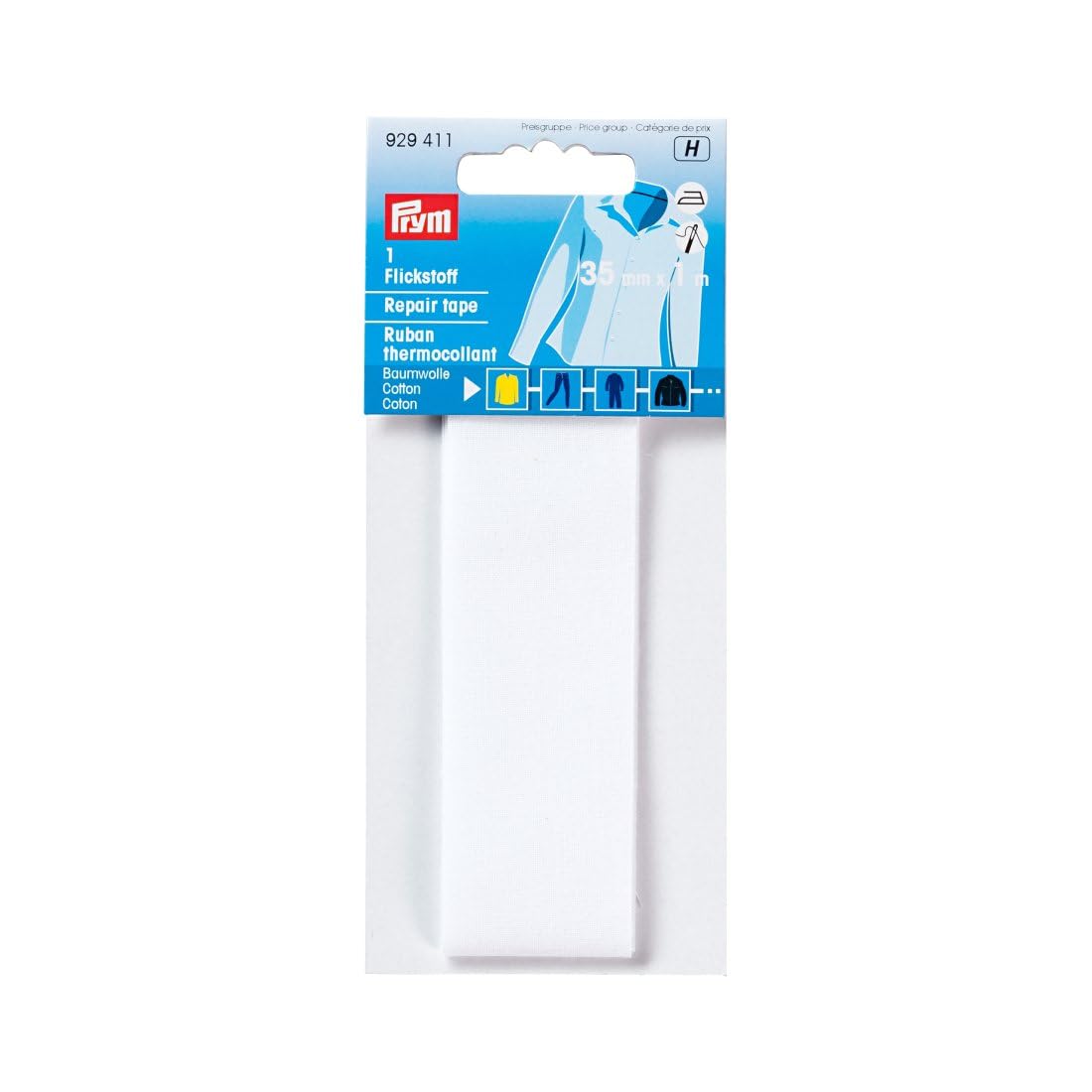 Prym 3.5 x 100 cm/0.035 m sq Cotton Repair Tape, White