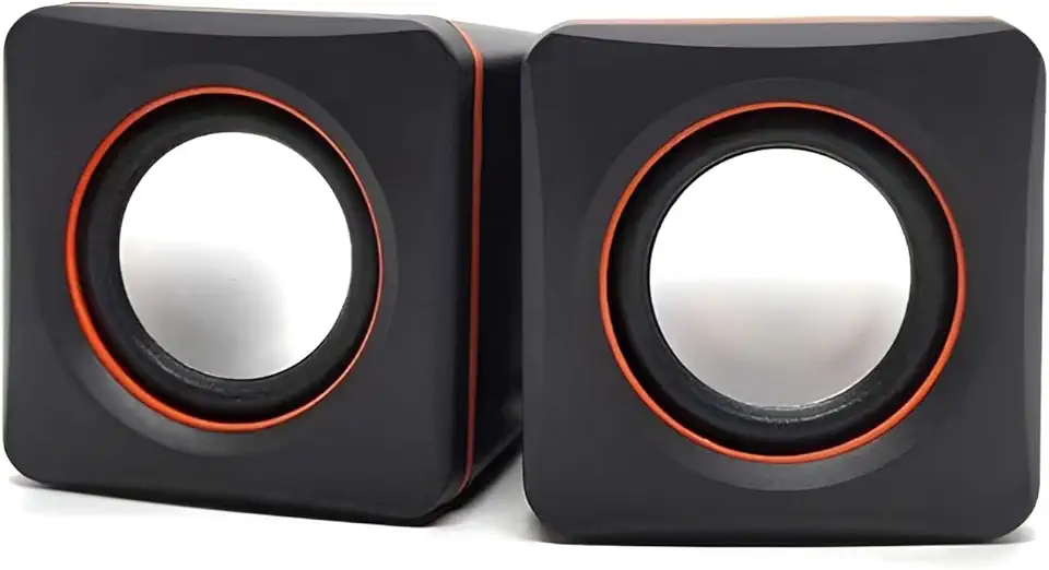 Caixa de Som para PC e Notebook USB P2 Estéreo 2.0 – Caixinha de Som Compacta e Potente para Computador, Home Office, Estudos, Vídeos e Músicas