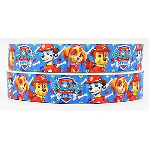 Paw Patrol Grosgrain Printed Character Ribbon 2m Length x 25mm (1") Width Cake Hair Birthday Cover