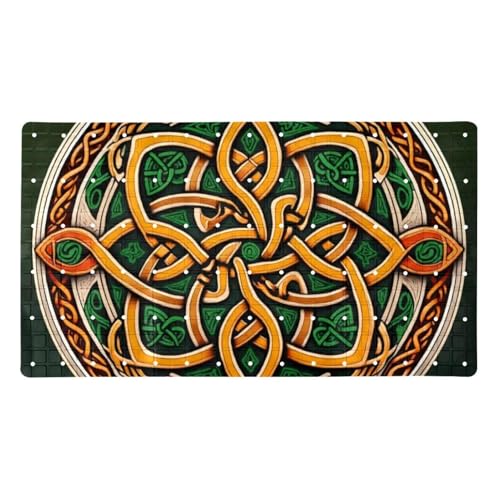 Tapis de bain absorbant l'eau en PVC antidérapant extra long doré - 2