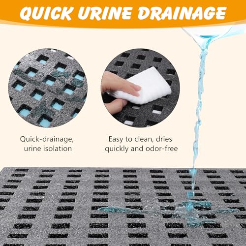ondware Dog Grass Pad with Tray, 35 x 23 in, 2 Replacement Turf Pads | 3-layer potty system, quick-drain turf, washable tray, indoor/outdoor puppy training - Image 6