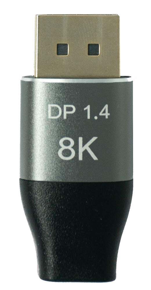 System-S Display Port Adapter 1.4 Male to Micro HDMI Male in Black