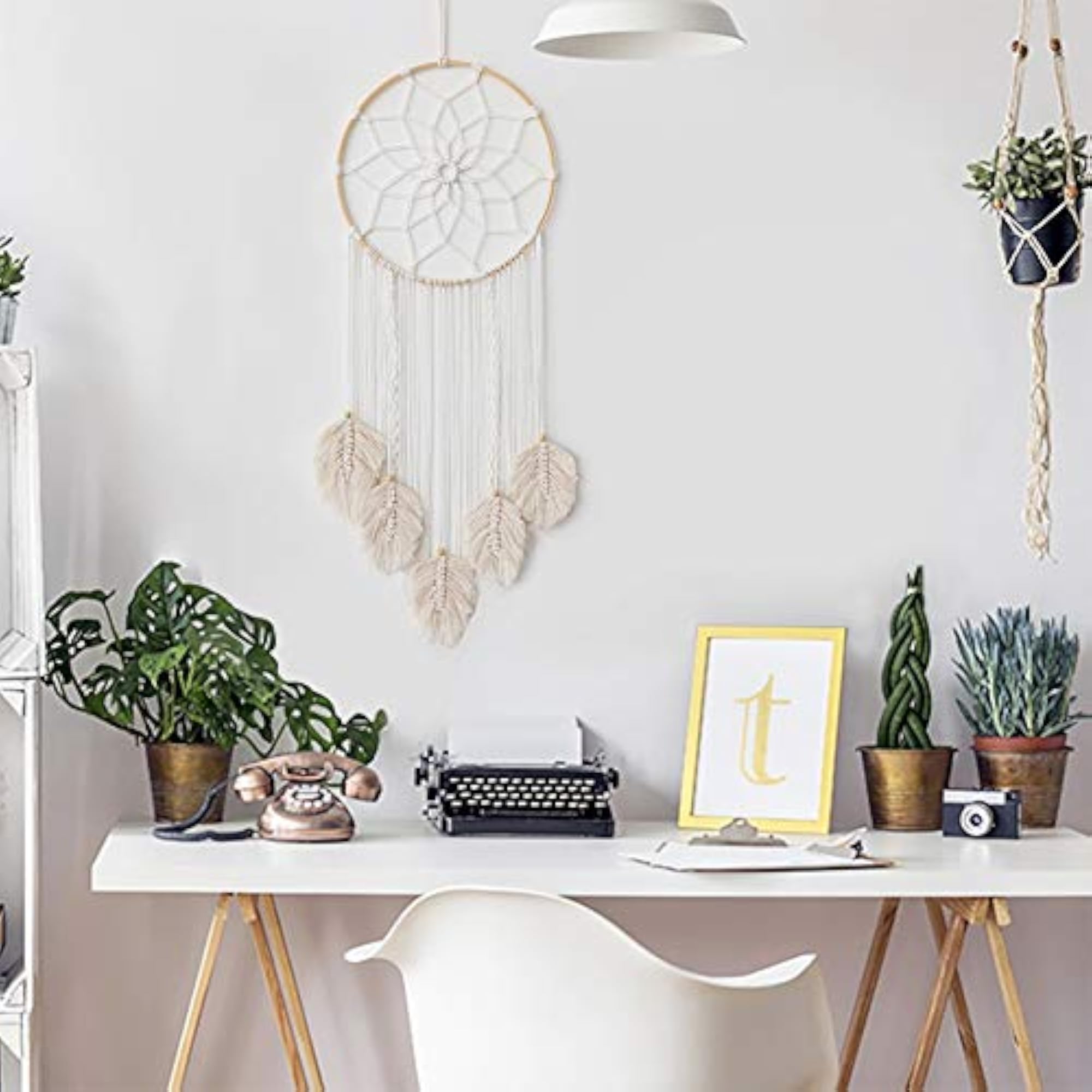 Macrame Wall Hanging Woven Decor Art, Boho Chic