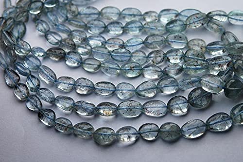 Moss Aquamarine perles en pierres naturelles de 14" pour créer un cadeau d'anniversaire