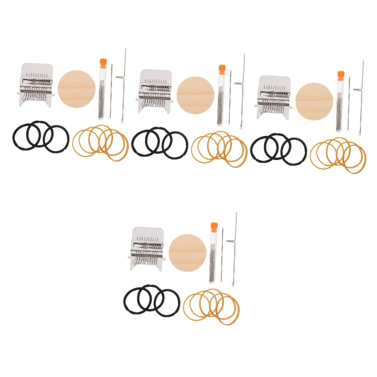 Lurrose Scarf 4 Sets Small Knitting Machine Large Sewing Needle Clothes Diy Loom Small Weaving Loom Machine Diy Loom Weaving Toy Tool Toys Coffin Resin Mold Socks Rubber Clothing Yarn