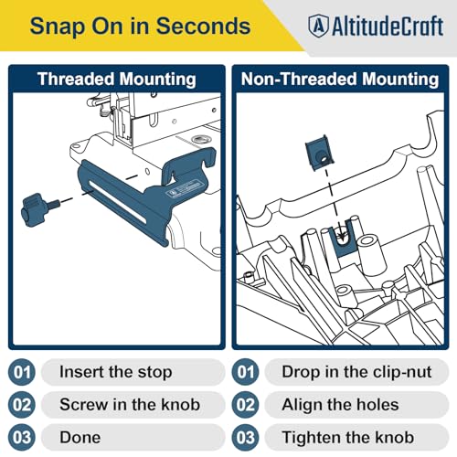 Image of Crown Stops for Miter Saw - Simplifies Compound Angle Cutting, Heavy Duty Crown Molding Jig Fits DEWALT DWS780 DW718 DW716 & Other DEWALT Models