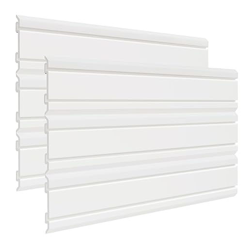 Dobures Slatwall Panel Heavy Duty PVC Slatwall Garage Organizer, 4 feet Garage Wall Organizer Garage Organizer