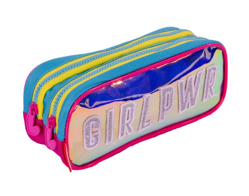 Estojo 2 Compartimentos Sestini Neon - Colorido