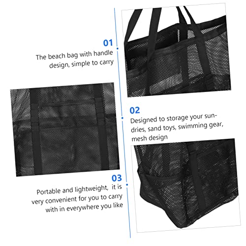 Beach Bag Swim Pool Bag Sand Toy Storage Bag Large Handbag Laundry Carry Bag Zipper Tote Bag Family Swim3