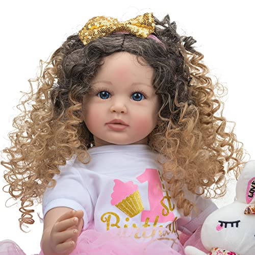 Muñeca Reborn Bebé Realista Silicone 24 Pulgadas miniatura 3