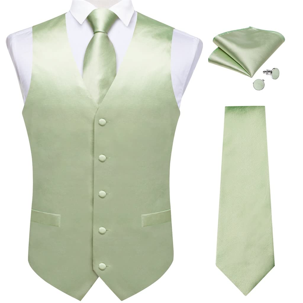 Gilet costume homme mariage de cérémonie avec cravate pochette boutons manchette S