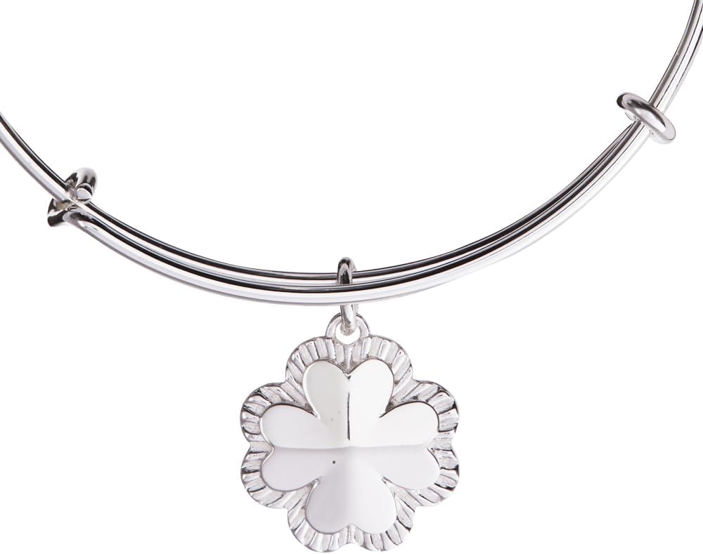 Alex and Ani Four-Leaf Clover Charm Bangle - Image 2
