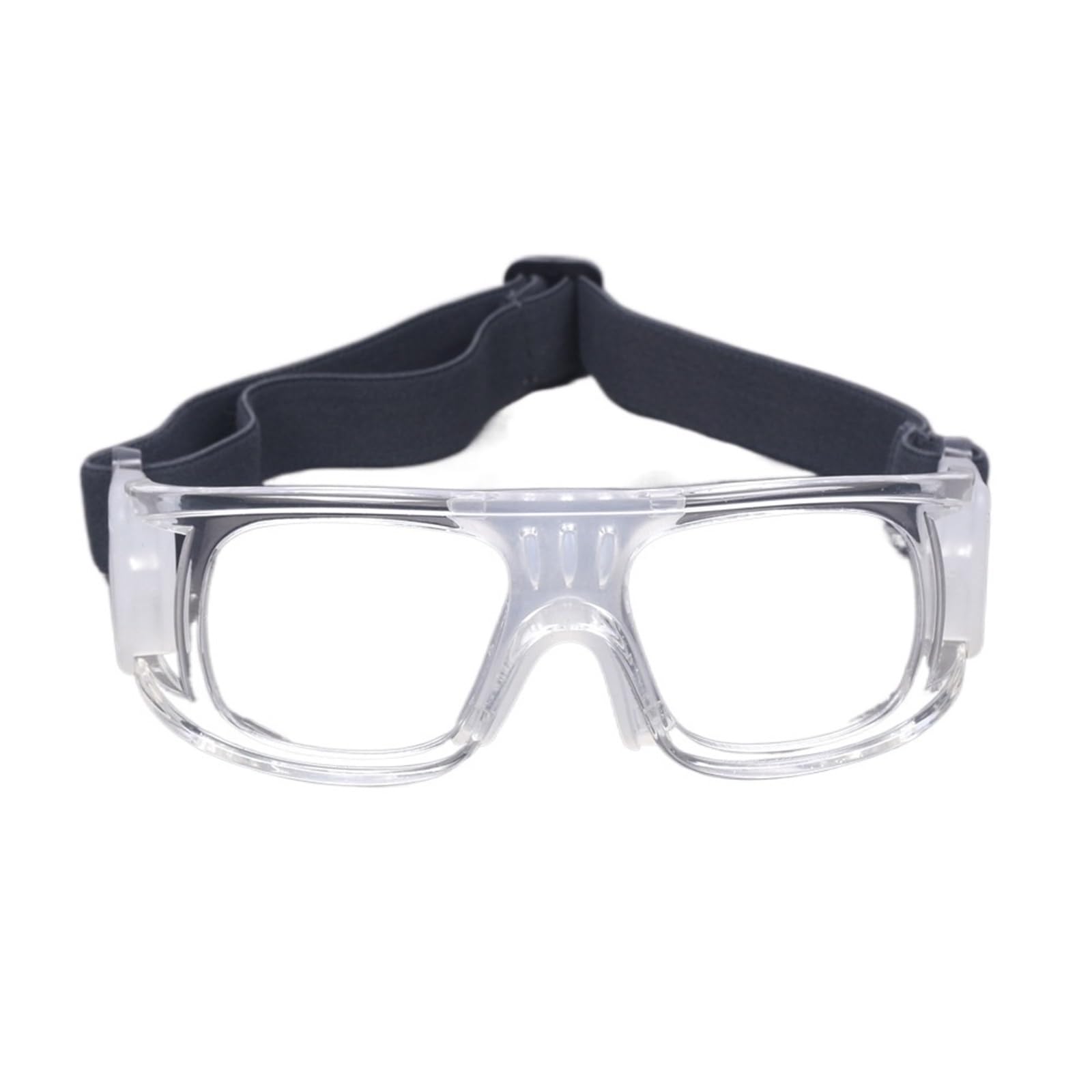 THE WHITE SHOP Sports Goggles Glasses Men Racquetball Basketball Football Eyewear Protective Glasses Shock Collision (Color : White)