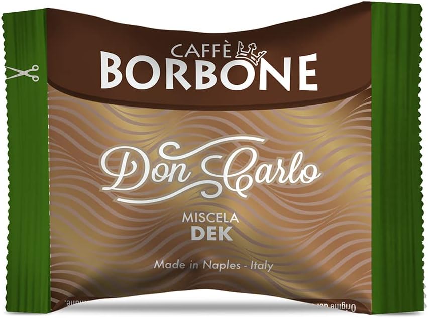 Caffè Borbone Don Carlo, Miscela Decaffeinata - 100 Capsule - Compatibili con le Macchine ad Uso Domestico Lavazza* A Modo Mio* Don Carlo Miscela Decaffeinata - Immagine 2