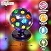 Playbees Rotating Disco Ball with LED Lights - Create a Dazzling Dance Atmosphere - Neon Birthday Party Vibes - Dance Party Supplies & Accessories - 11
