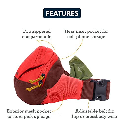 RUFFWEAR Home Trail Hip Pack, Adjustable Cross Body & Belt Bag for Dog Walking Bumbag with Zipped Pockets - Image 2
