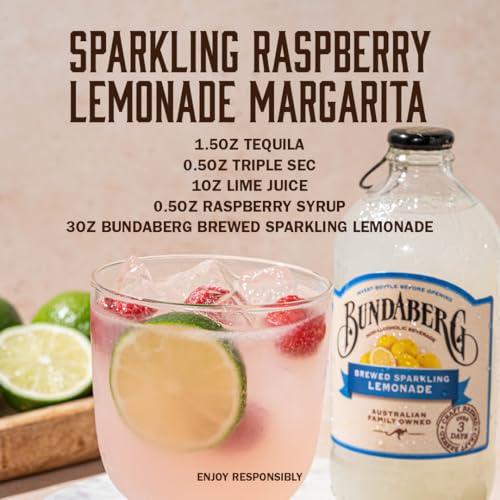 Bundaberg Sparkling Fruit Drink, Lemonade 12.7 Fl Oz Bottles (Pack of 4) - Thumbnail 5