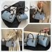 Imagen de CORIOS Bolsos Vaqueros para Mujer Bolso de Mano de Tejano Jean Bolso de Hombro Bandolera de Mezclilla Retro Elegante Bolso Boston Multifuncional Compras Citas Viajes Trabajo Tote Azul M